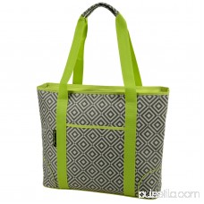 Extra Large Insulated Cooler Tote in Trellis Blue